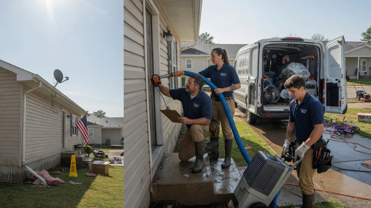 Ceiling Water Damage Restoration in Mishicot, WI near me
